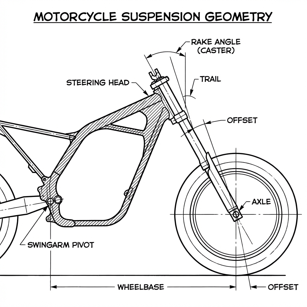 Mastering the Lean: The Science of Motorcycle Suspension Geometry